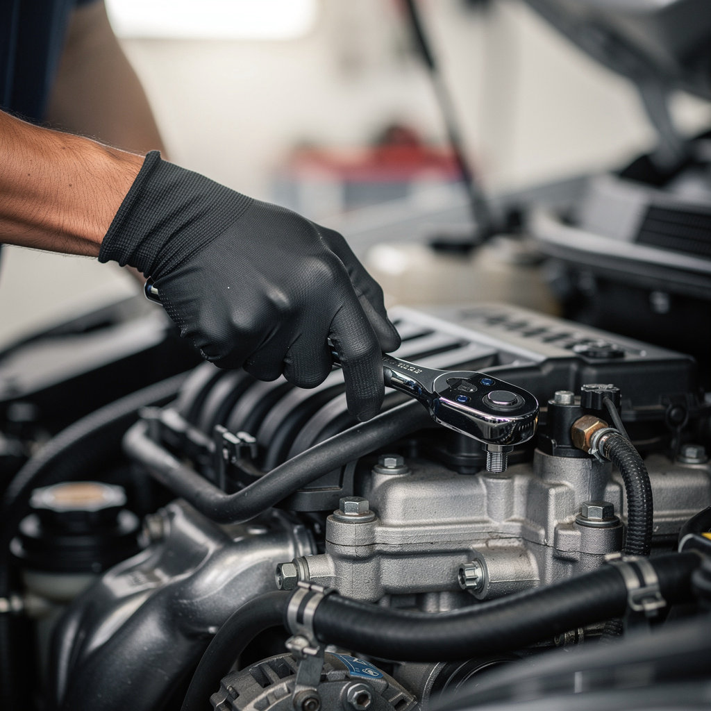 Goleta Radiator & Auto Repair technician performing comprehensive auto maintenance and diagnostics in Santa Barbara