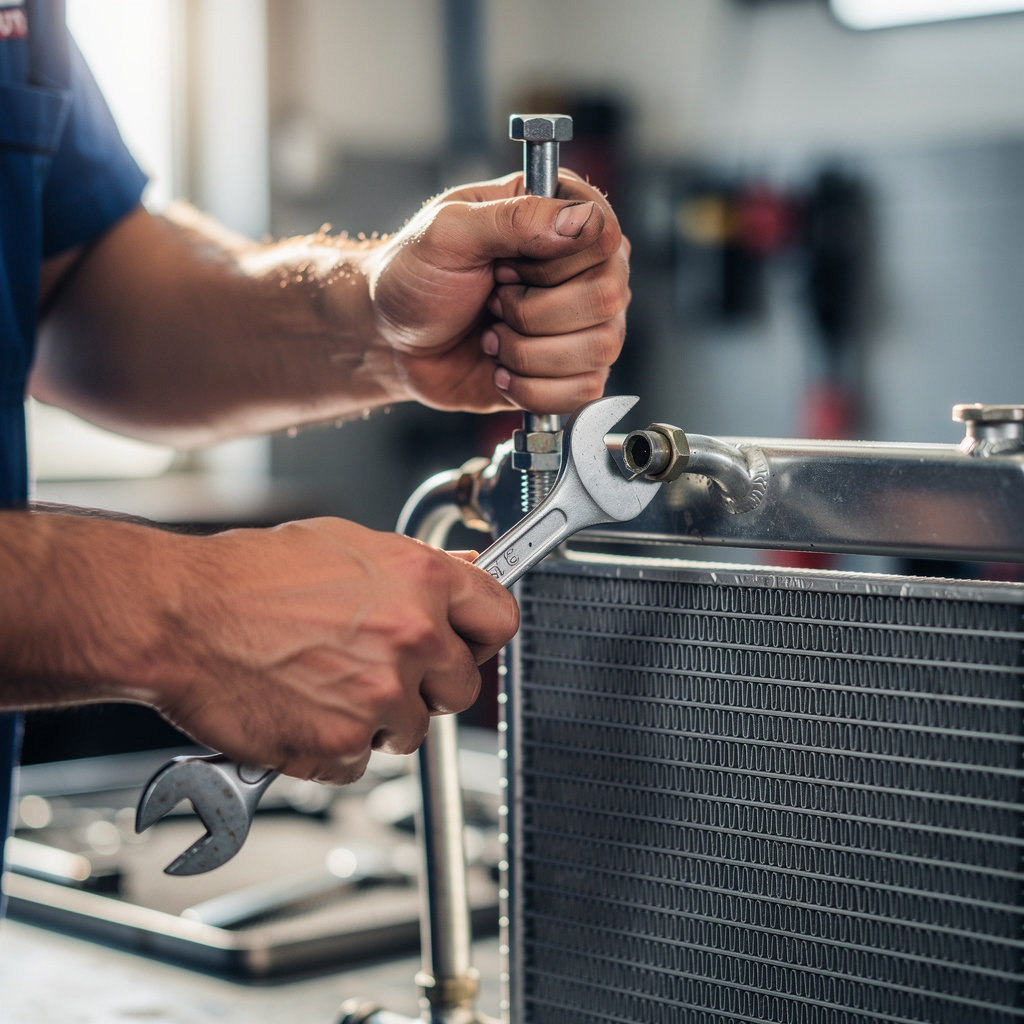 Goleta Radiator & Auto Repair expert technician performing specialized radiator service in Santa Barbara